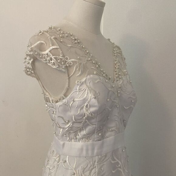 ModCloth Romantic Revelries Maxi Dress in White Size Small - Picture 7 of 15